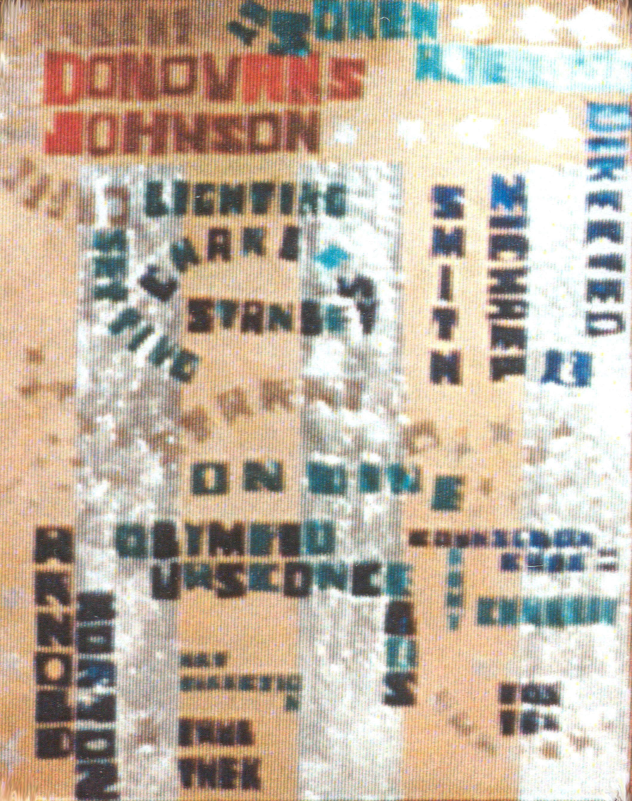 Donovan's Johnson poster